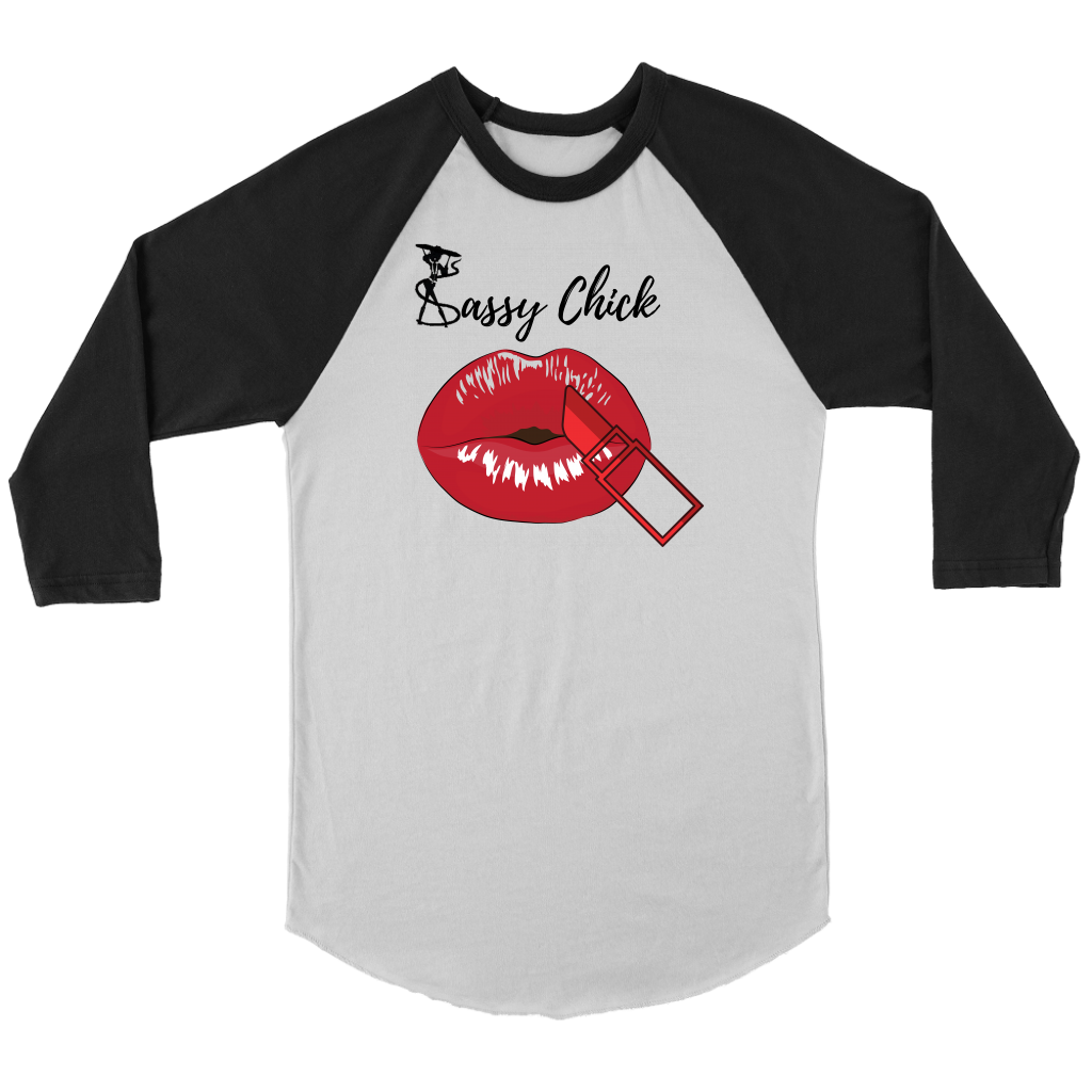 Lipstick Women's Long Sleeve - Black | Shop Sassy Chick