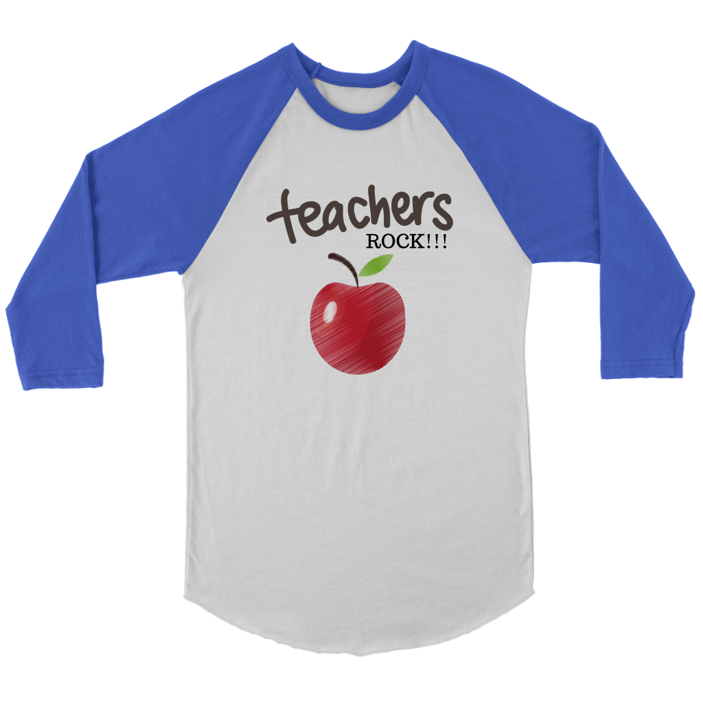 Teachers Rock Women's Long Sleeve -Blue | Shop Sassy Chick
