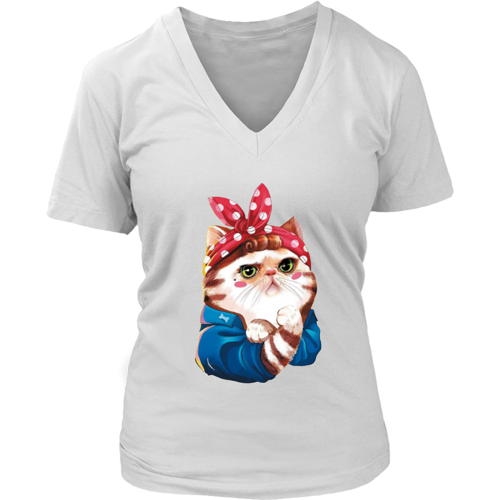 Cat V-Neck - Shop Sassy Chick