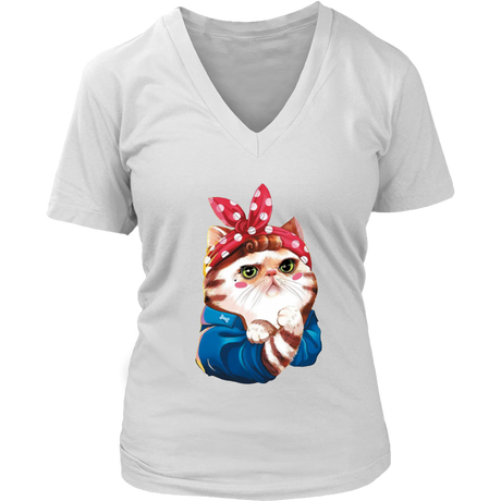 Cat V-Neck - Shop Sassy Chick