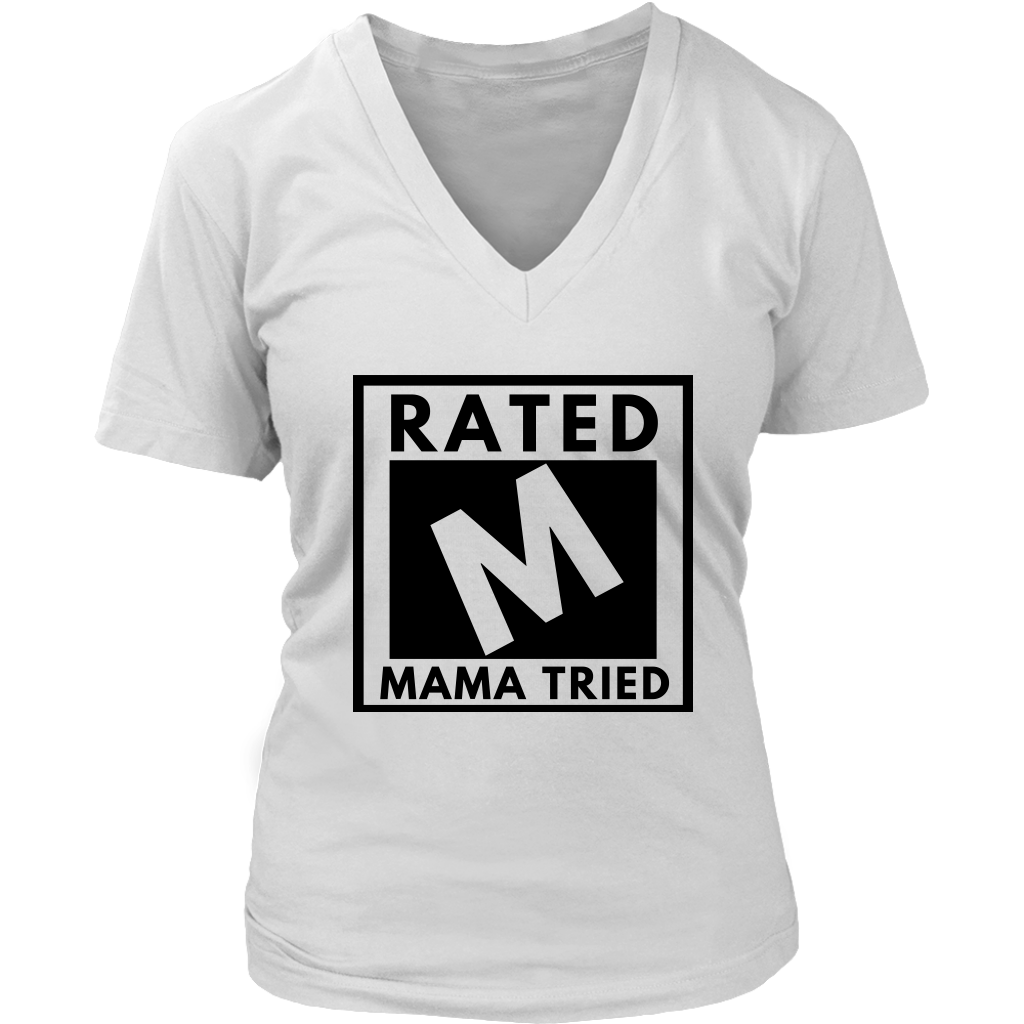 Rated Mom V-Neck 2 - Shop Sassy Chick