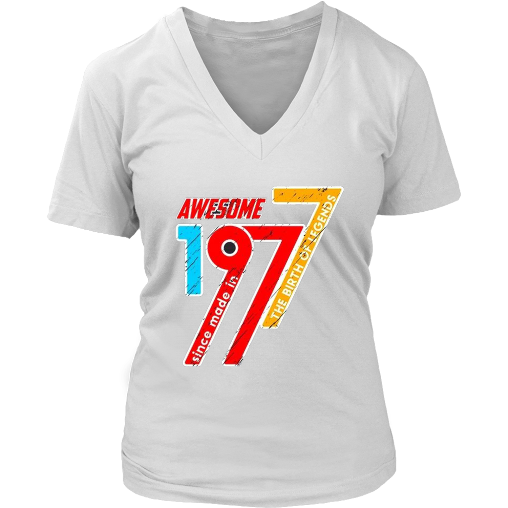 Awesome 1977 V-Neck - Shop Sassy Chick