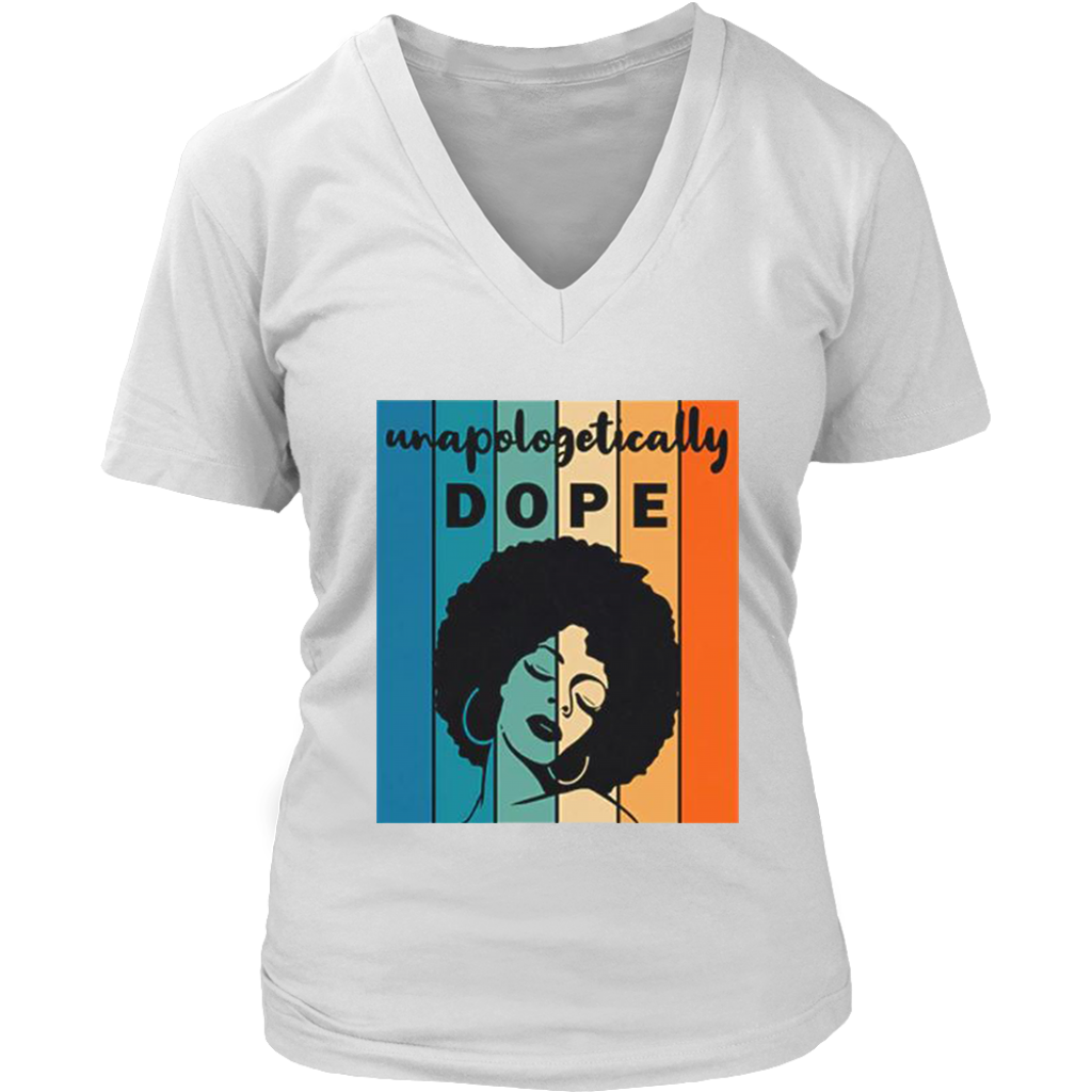 Unapologitically DOPE V-Neck - Shop Sassy Chick