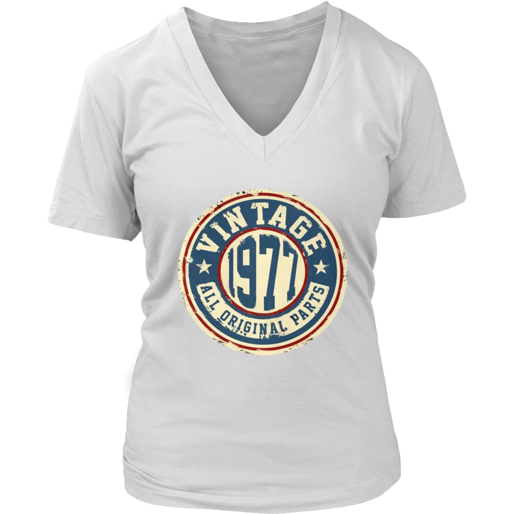 Vintage 1977 V-Neck - Shop Sassy Chick