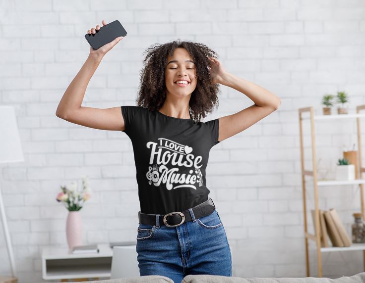 I Love House Music V-Neck - Shop Sassy Chick