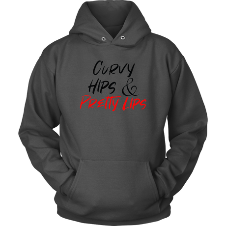 Curvy Hips & Pretty Lips Hoodies