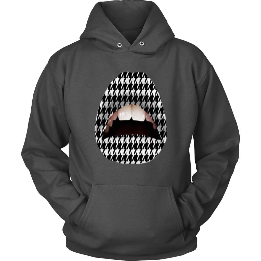 B&W Lips Hoodies