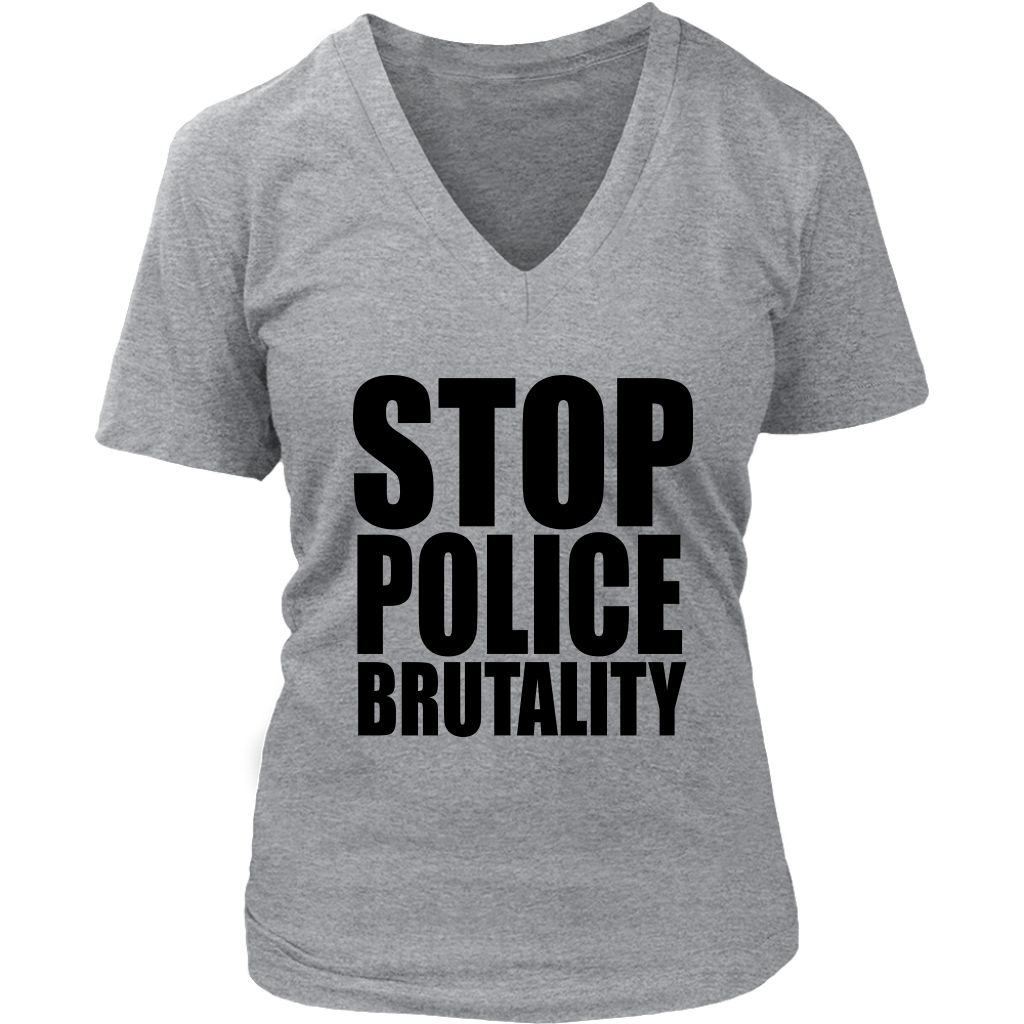 Stop Police Brutality V-Neck - Shop Sassy Chick