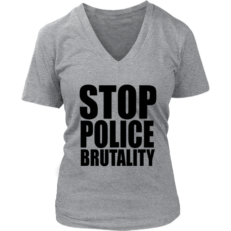 Stop Police Brutality V-Neck - Shop Sassy Chick