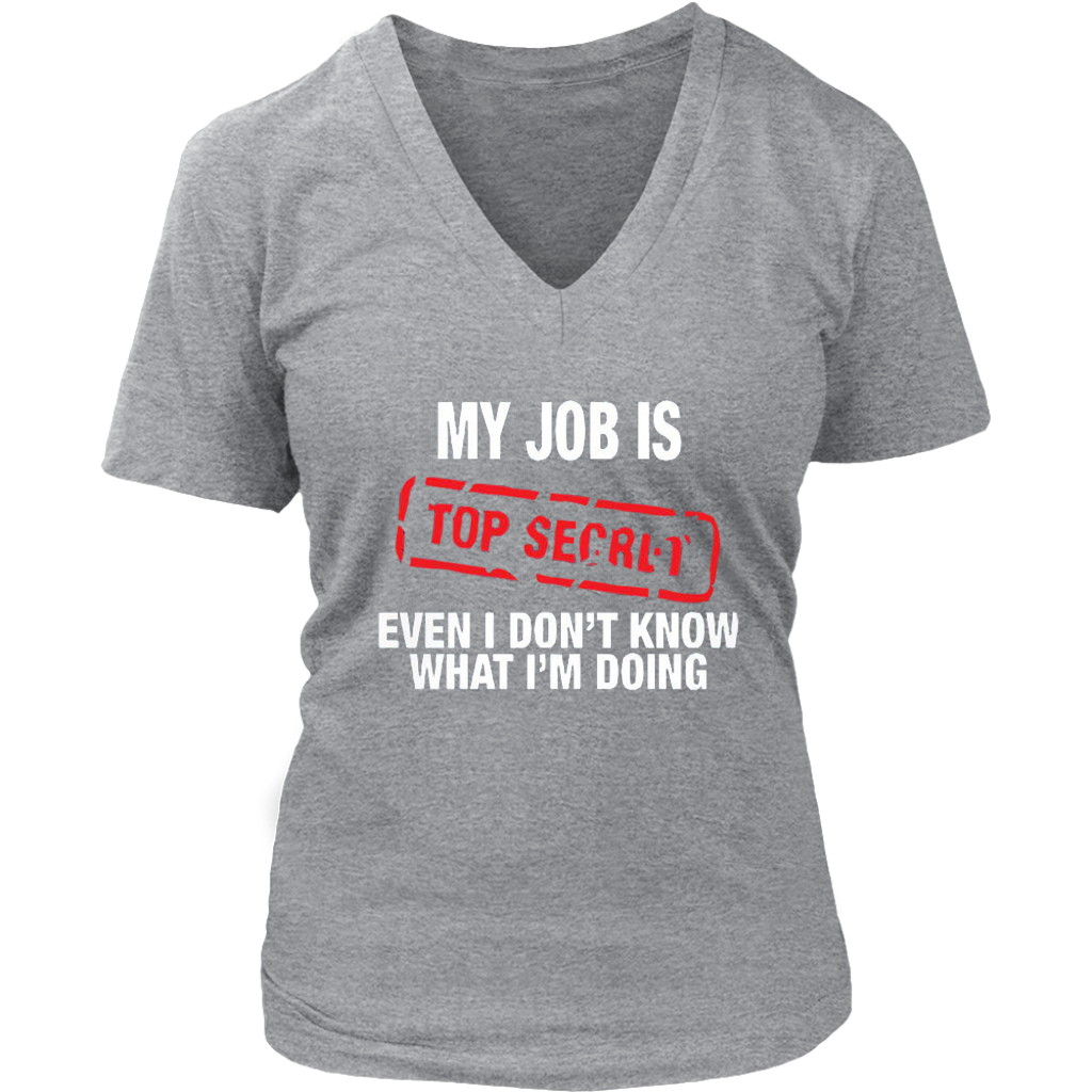 Top Secret V-Neck - Shop Sassy Chick