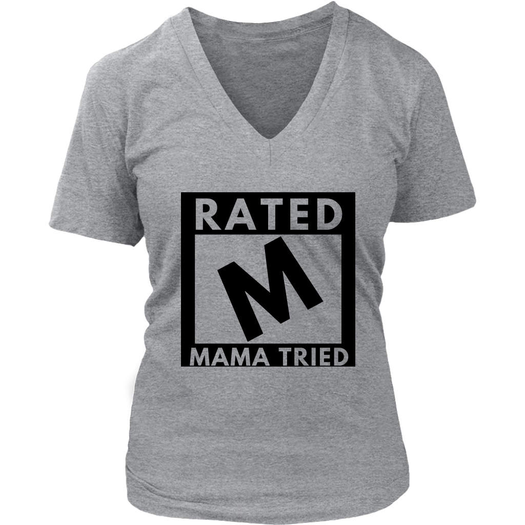 Rated Mom V-Neck 1 - Shop Sassy Chick