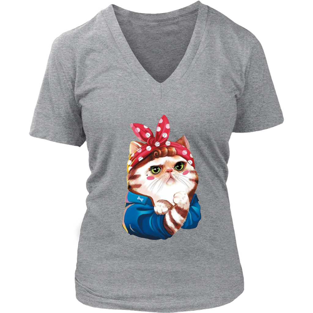 Cat V-Neck - Shop Sassy Chick
