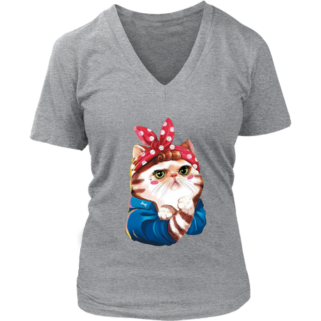 Cat V-Neck - Shop Sassy Chick