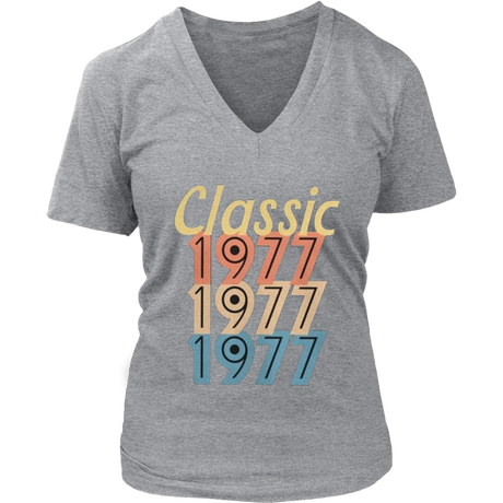 Classic 1977 V-Neck - Shop Sassy Chick