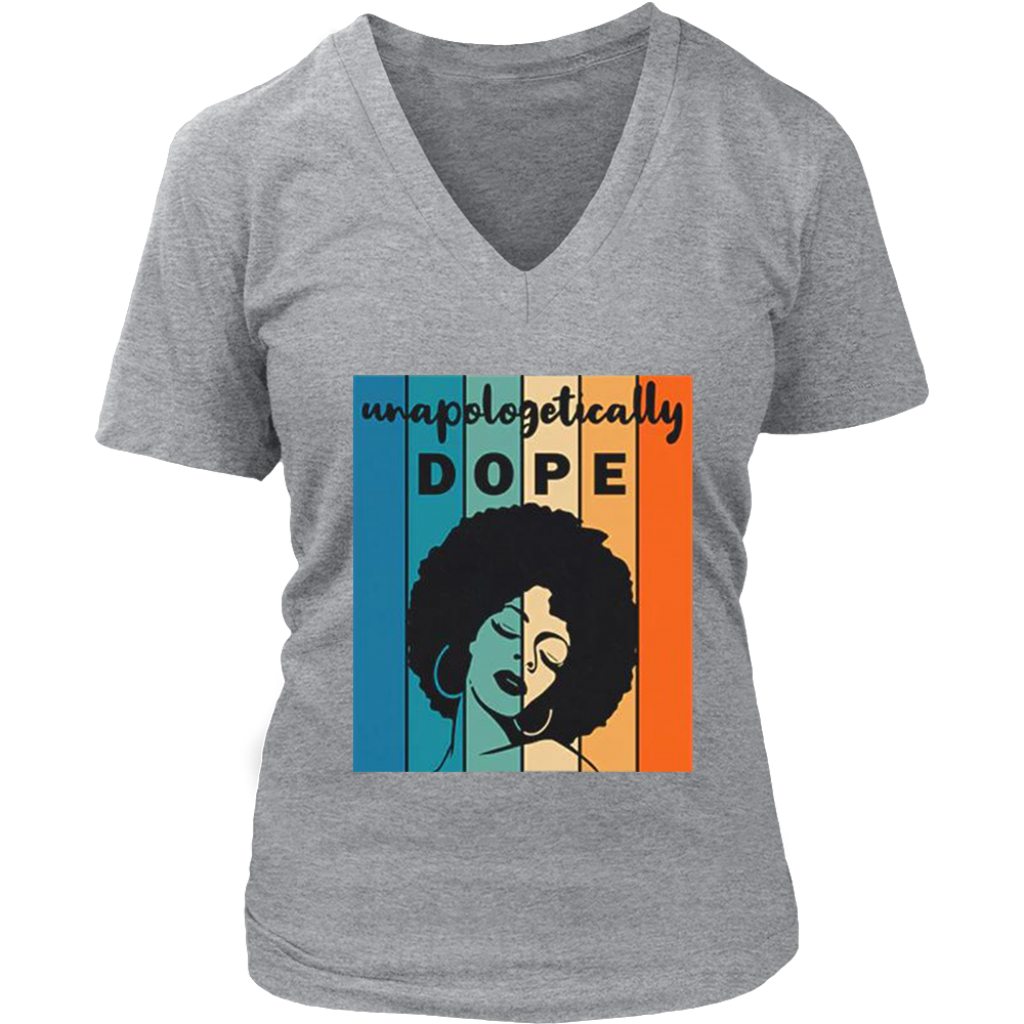 Unapologitically DOPE V-Neck - Shop Sassy Chick