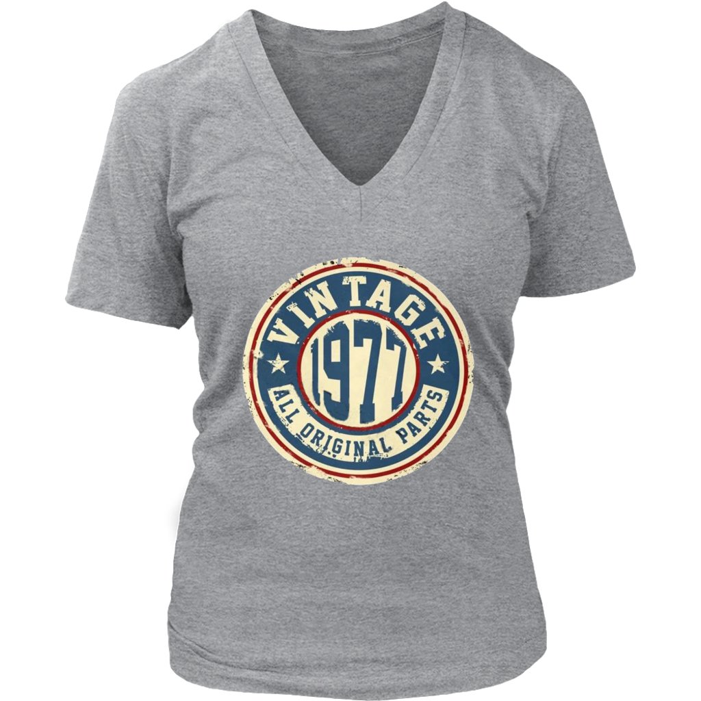 Vintage 1977 V-Neck - Shop Sassy Chick