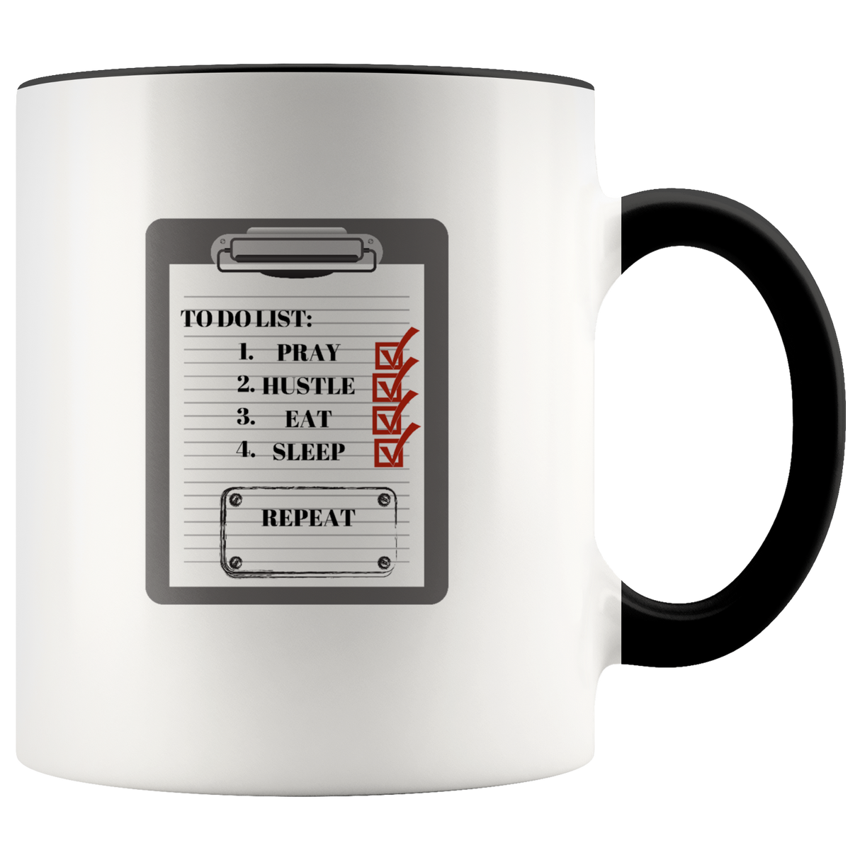 To Do List Mug Ceramic Accent Mug - Black | Shop Sassy Chick