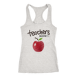 Teachers Rock Racerback Tank Top - Grey | Shop Sassy Chickd