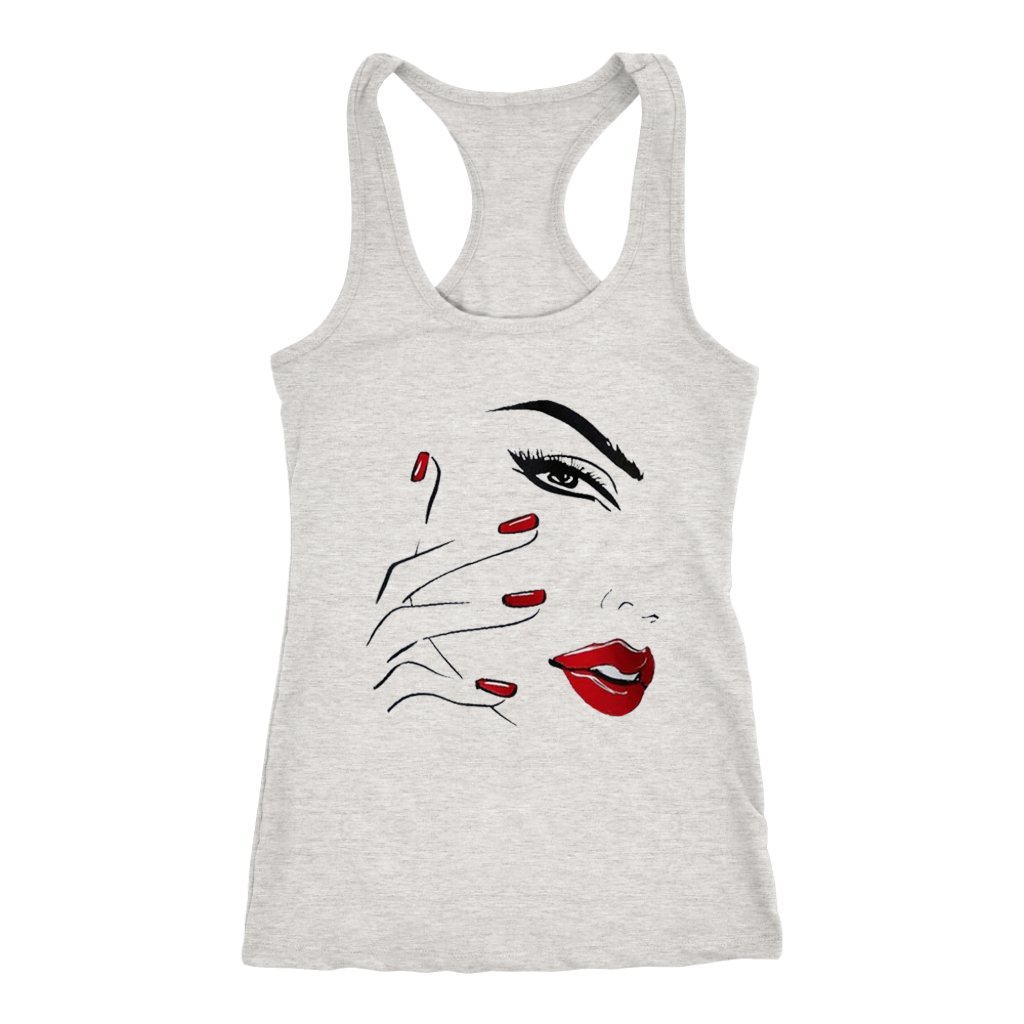 Red Nail Lips Tanks - Shop Sassy Chick