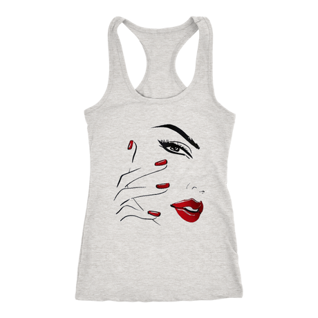 Red Nail Lips Tanks - Shop Sassy Chick
