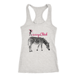 Zebra Chick Racerback Tank Top - Grey | Shop Sassy Chick