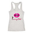 Lips Racerback Tank Top - Grey | Shop Sassy Chick