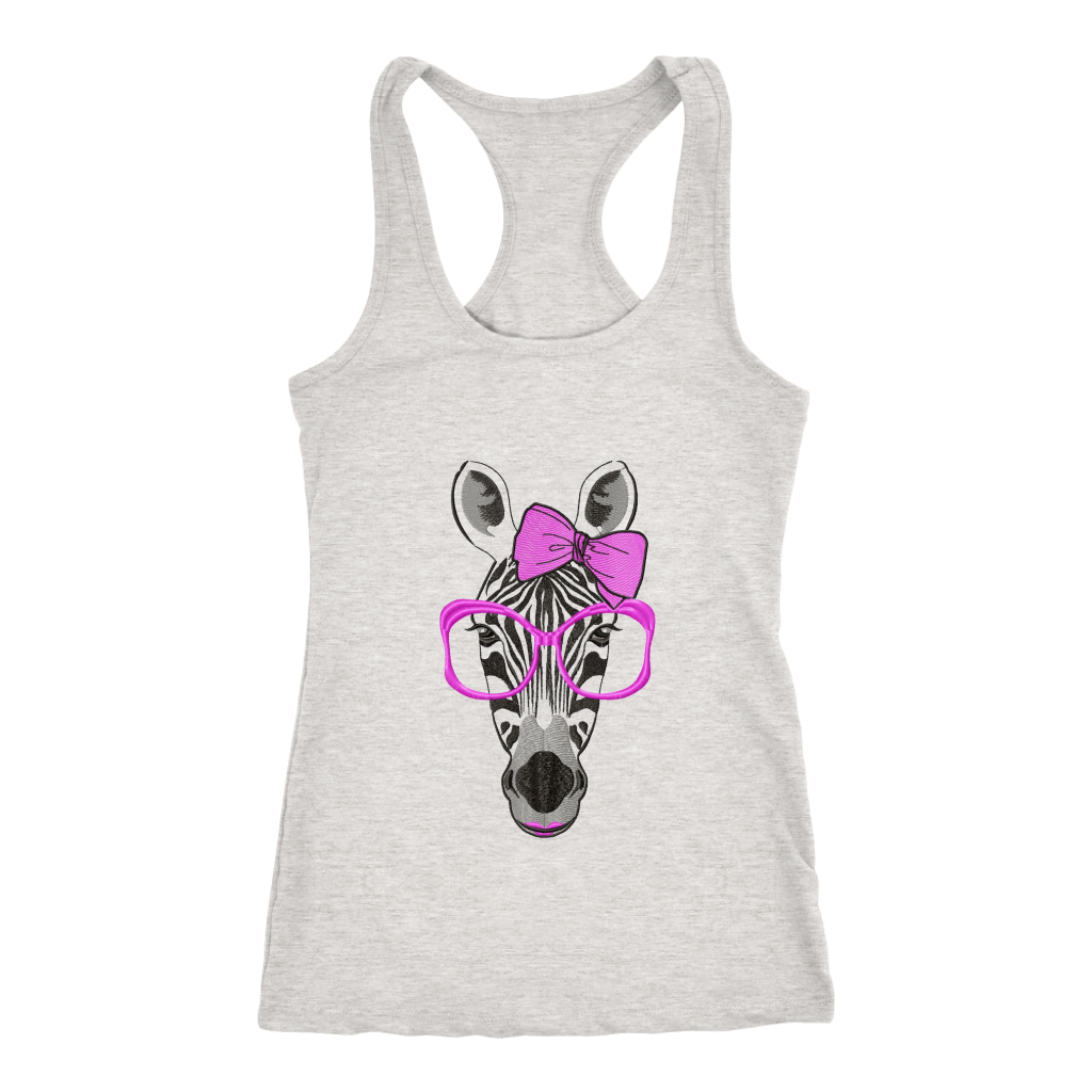 Zebra Racerback Tank Top- Grey | Shop Sassy Chick