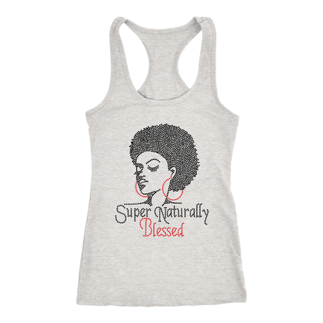 Super Natural Racerback Tank Top -Grey | Shop Sassy Chick