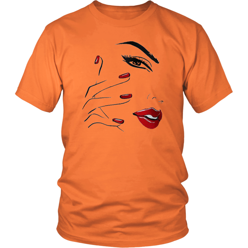 Red Nail Lips T-Shirt - Shop Sassy Chick
