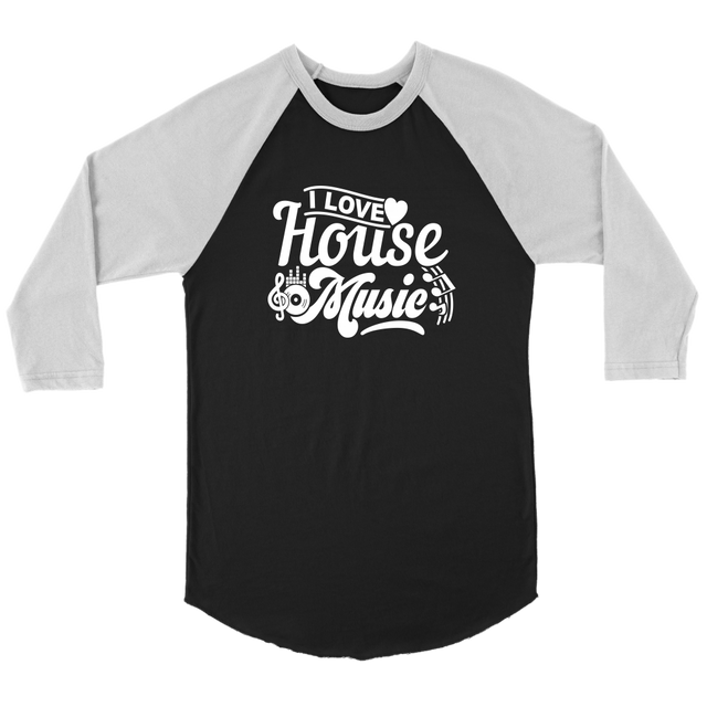I Love House Music Unisex Long Sleeve | Shop Sassy Chick