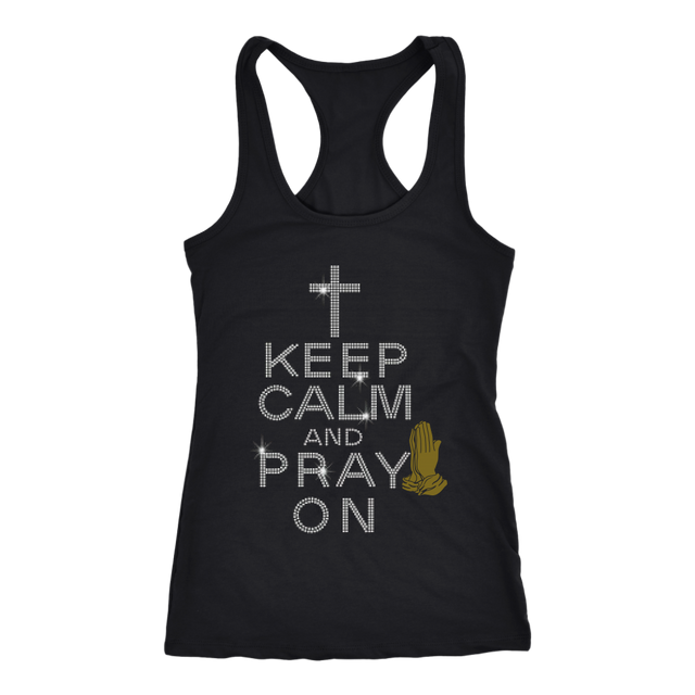 Keep Calm Racerback Tank Top - Black | Shop Sassy Chick