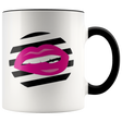 Striped Pink Lip Mug - Shop Sassy Chick