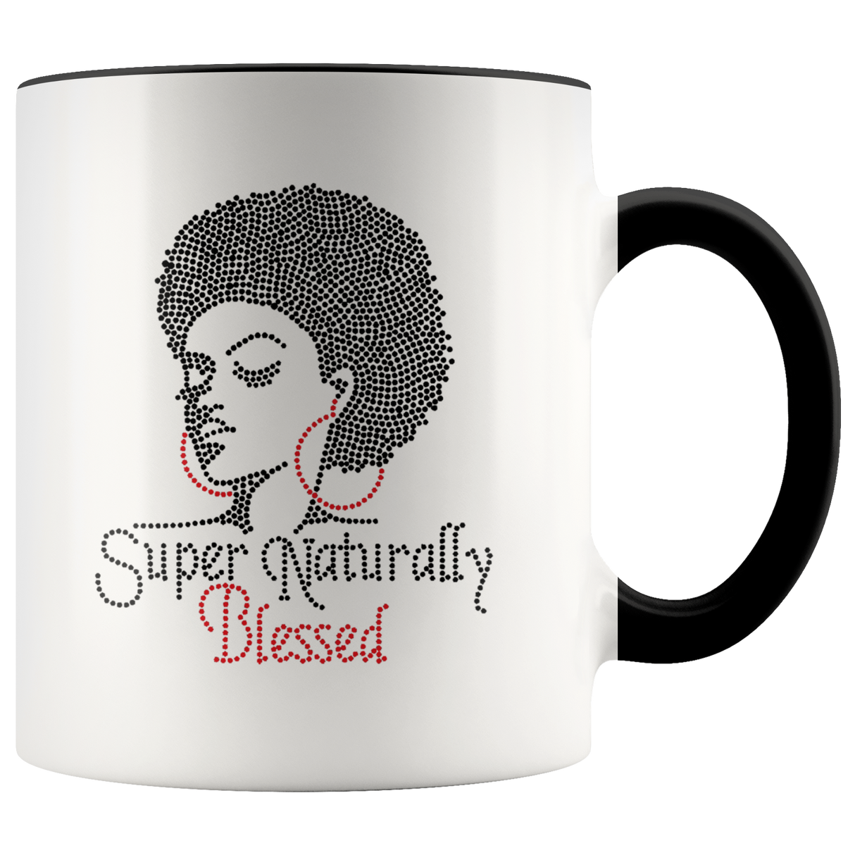 Mug Super Naturally Blessed Ceramic Mug - Black | Shop Sassy Chick