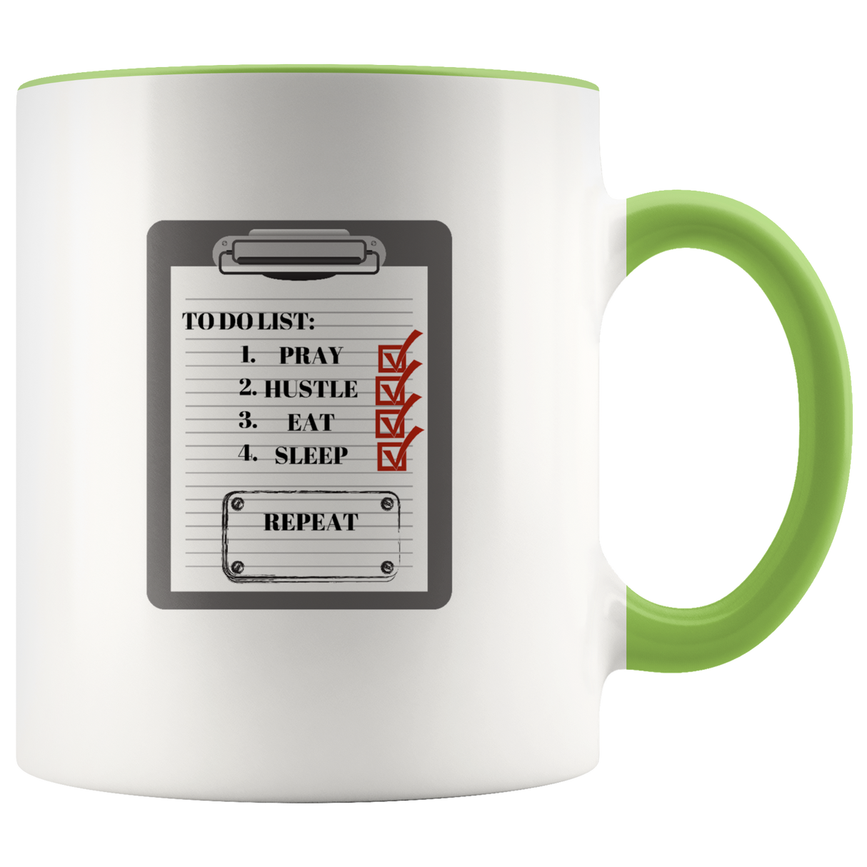 To Do List Mug Ceramic Accent Mug - Green | Shop Sassy Chick