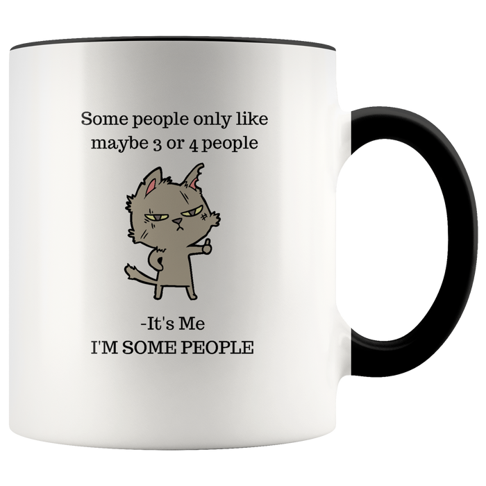Mug Some People Ceramic Accent Mug - Black | Shop Sassy Chick