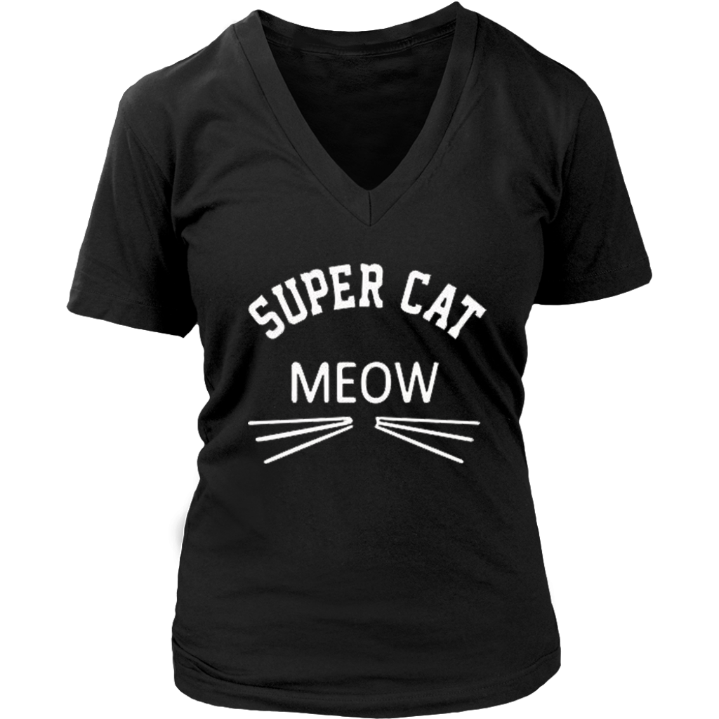 Super Cat V-Neck - Shop Sassy Chick