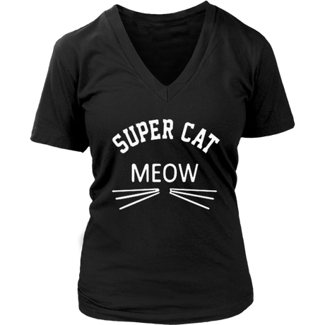 Super Cat V-Neck - Shop Sassy Chick