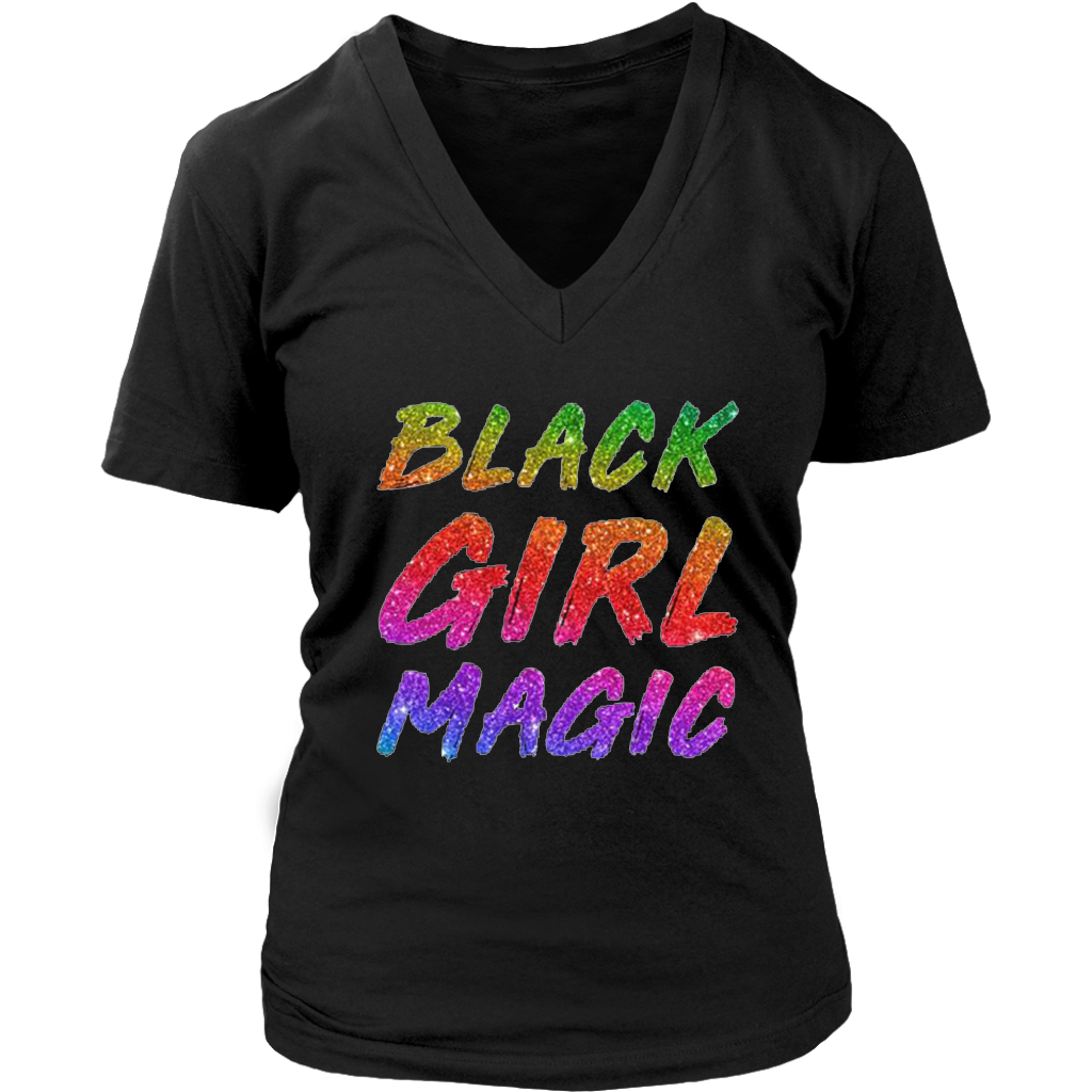 Black Girl Magic V-Neck - Shop Sassy Chick