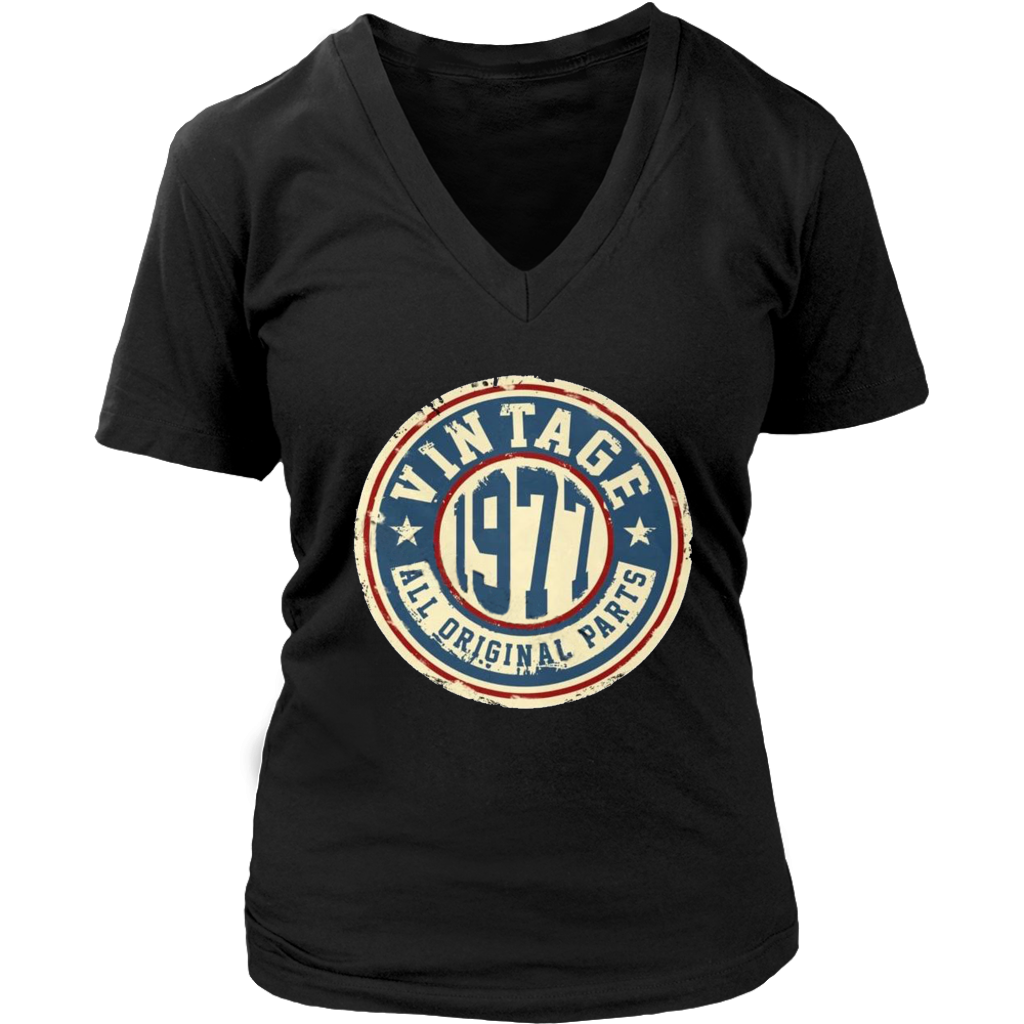 Vintage 1977 V-Neck - Shop Sassy Chick