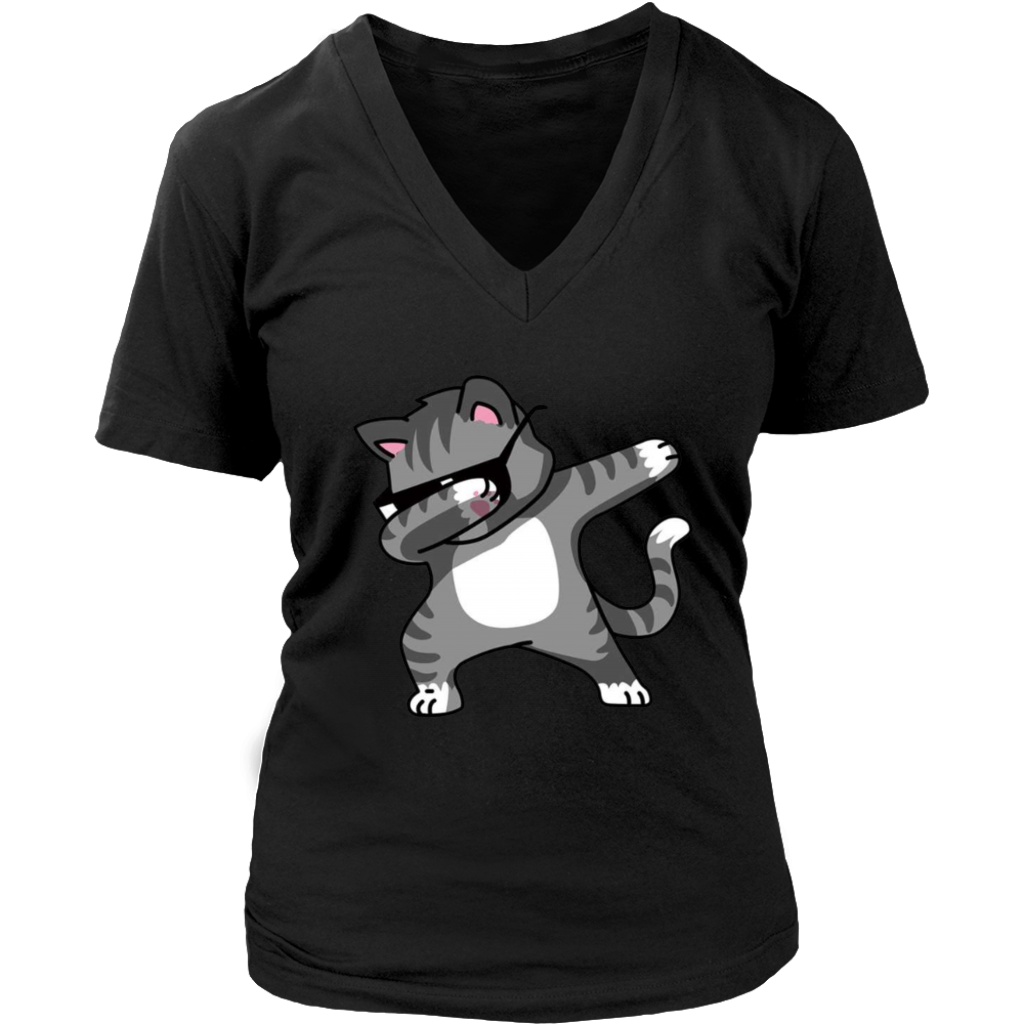 DAB CAT V-Neck - Shop Sassy Chick
