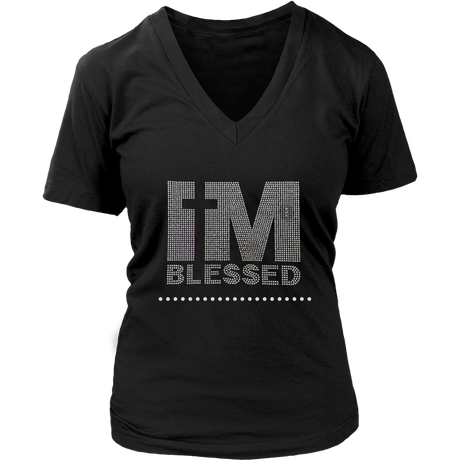 I'M BLESSED V-Neck - Shop Sassy Chick