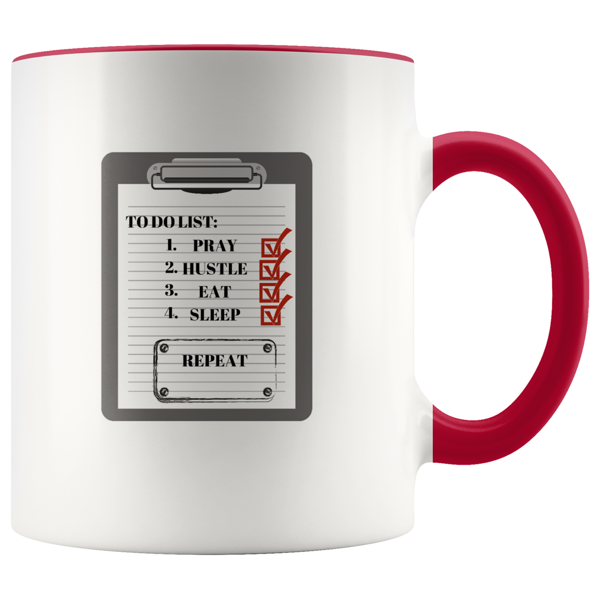 To Do List Mug Ceramic Accent Mug - Red | Shop Sassy Chick