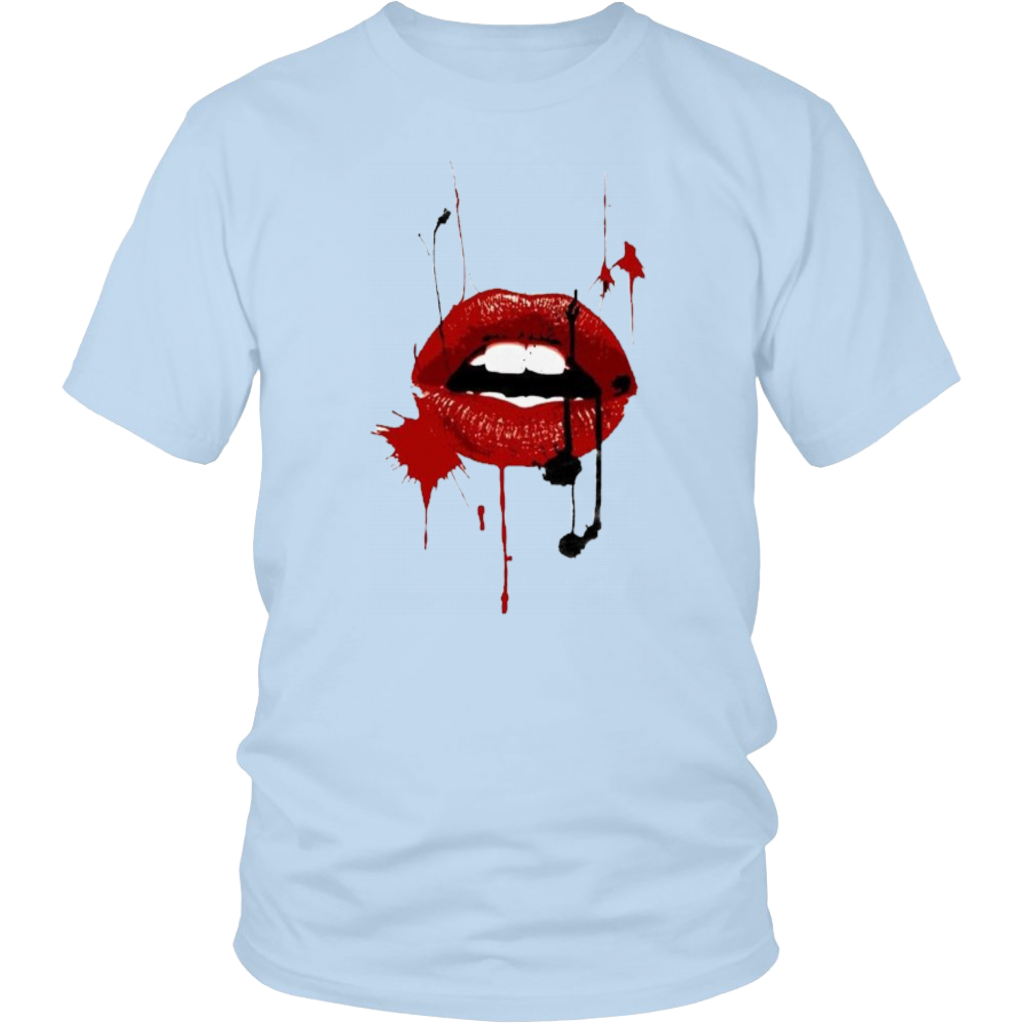 Black Red Lips T-Shirt - Shop Sassy Chick