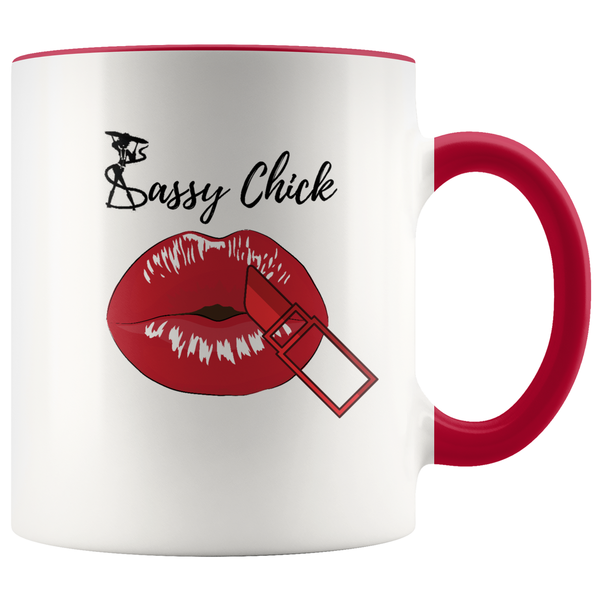 Mug Kiss Ceramic Accent Coffee Mug - Red | Shop Sassy Chick