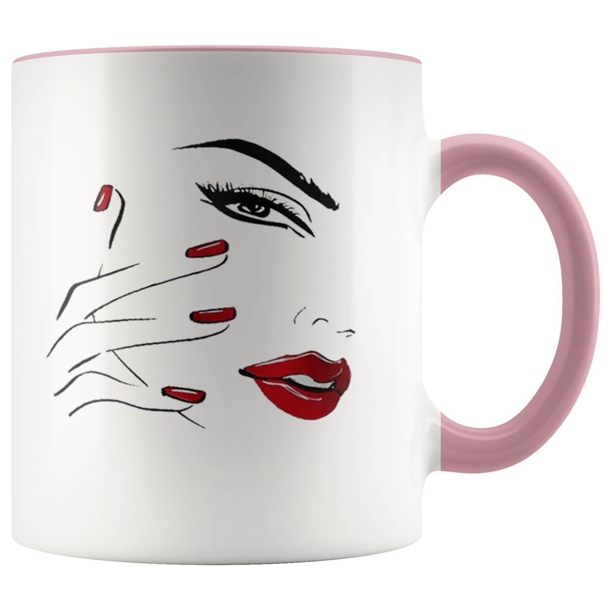 Red Nail Lips Mugs - Shop Sassy Chick