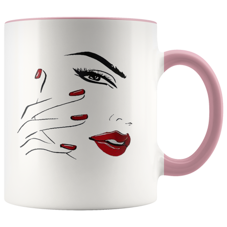Red Nail Lips Mugs - Shop Sassy Chick