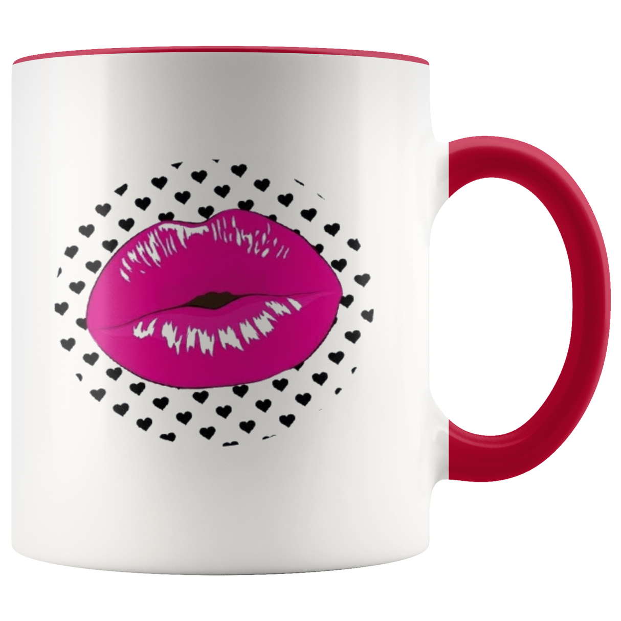 Pink Lip Polka Coffee Mug - Shop Sassy Chick
