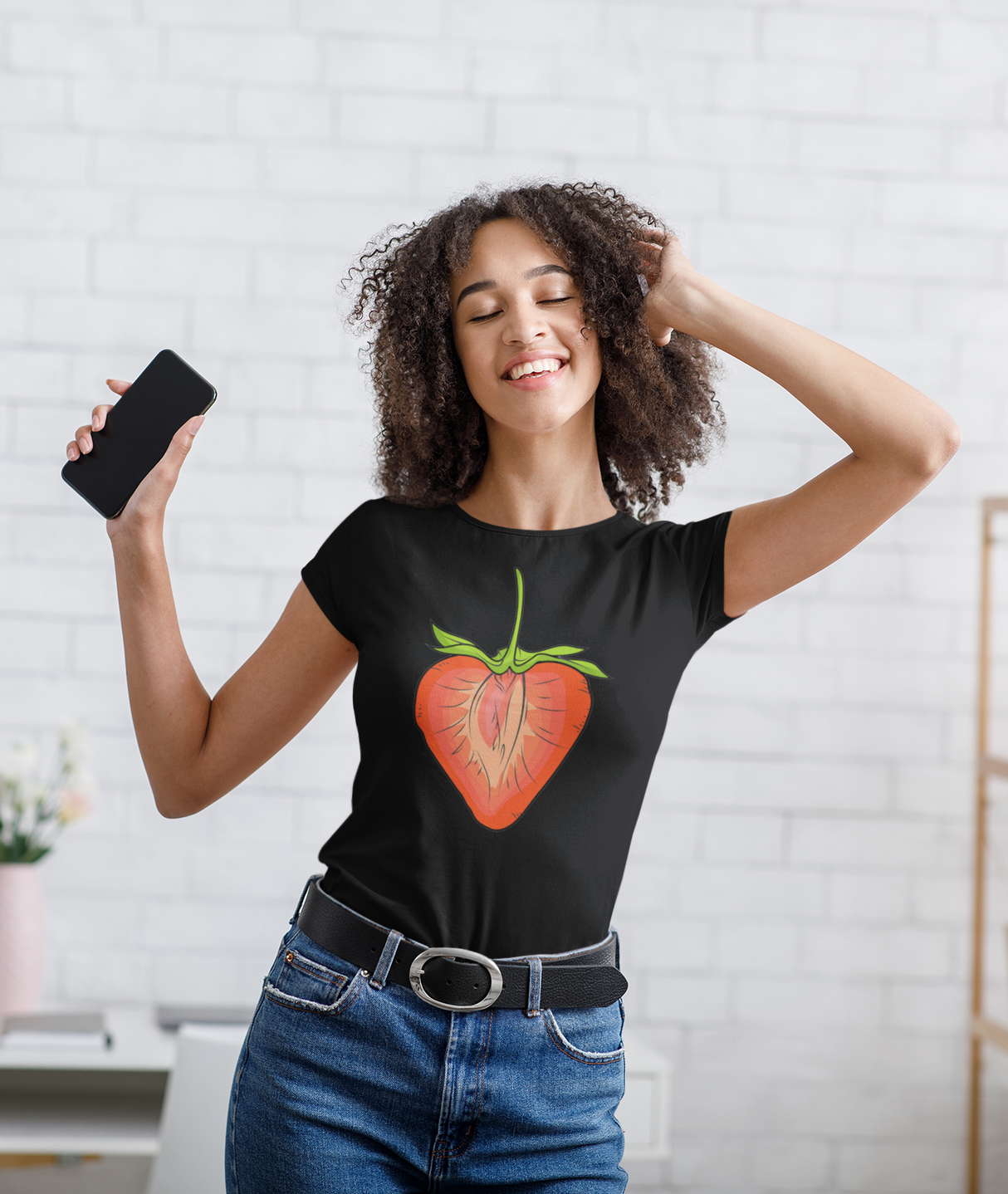 Lady Strawberry T-Shirt - Shop Sassy Chick