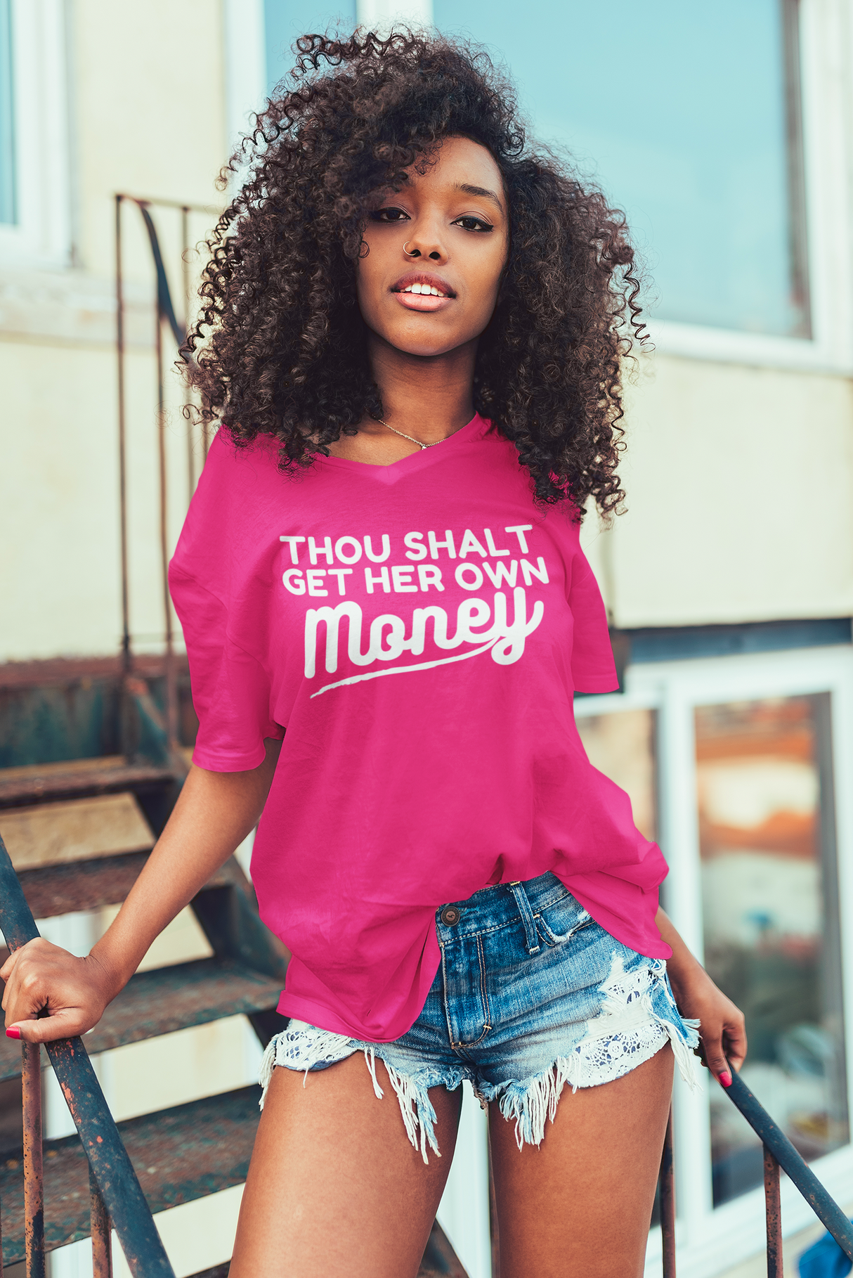 Thou Shalt 1 V-Neck - Shop Sassy Chick