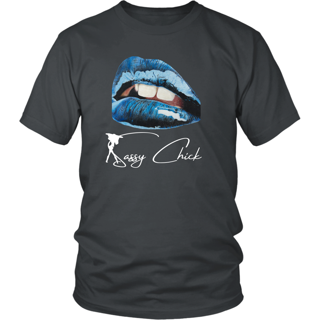 Blue Lips T-Shirt - Shop Sassy Chick
